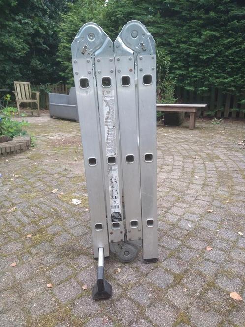 Aluminium Vouwladder Excelsior 4 x 3, Doe-het-zelf en Verbouw, Ladders en Trappen, Gebruikt, Ophalen