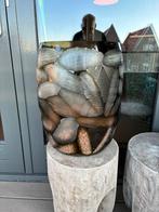 Groene Glazen Bloempot - Decoratief, Huis en Inrichting, Woonaccessoires | Vazen, Ophalen of Verzenden, Minder dan 50 cm, Groen