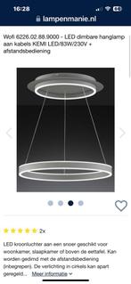 LED Kroonluchter Wofi Kermi met afstandsbediening, Huis en Inrichting, Lampen | Hanglampen, Zo goed als nieuw, Ophalen, 75 cm of meer