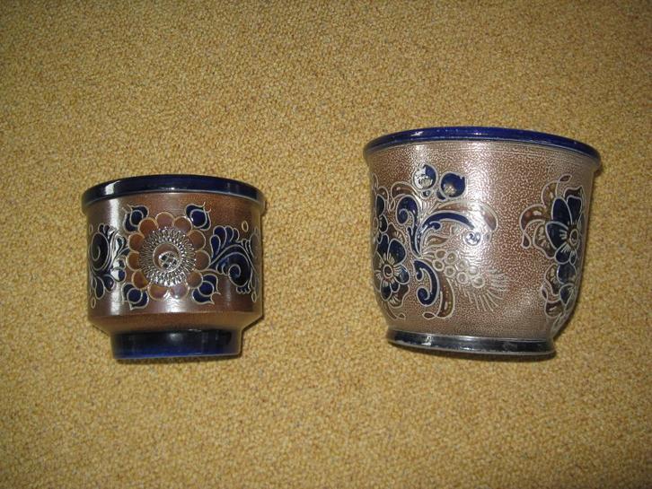 2 Westerwälder potten, Huis en Inrichting, Keuken | Servies, Gebruikt, Overige typen, Overige stijlen, Aardewerk, Ophalen of Verzenden