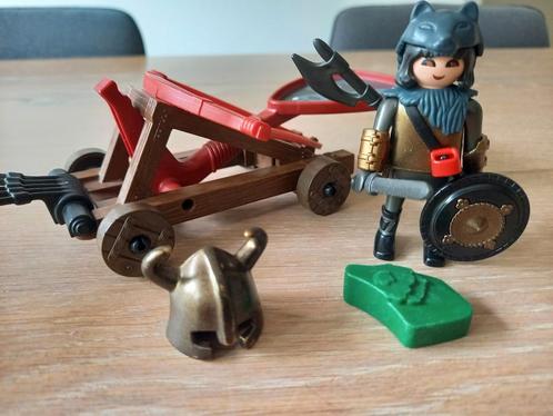 Playmobil Wolvenridder met katapult - 4812 COMPLEET, Kinderen en Baby's, Speelgoed | Playmobil, Zo goed als nieuw, Complete set