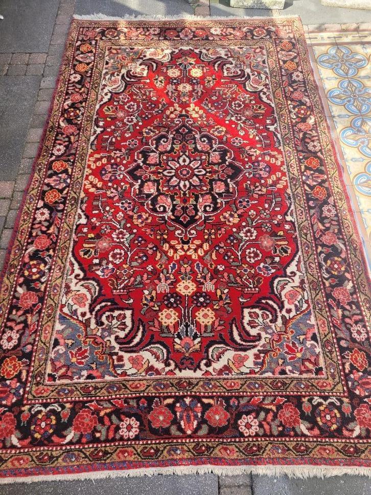 Vintage wollen vloerkleed, Huis en Inrichting, Stoffering | Tapijten en Kleden, Zo goed als nieuw, 150 tot 200 cm, 200 cm of meer