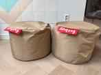 Poef zitzak Fatboy beige 2 stuks, Ophalen, Zo goed als nieuw, Beige, Zitzak