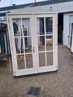 Kozijn met dubbele tuindeuren, Doe-het-zelf en Verbouw, Ophalen of Verzenden, Glas, 120 cm of meer, 215 cm of meer
