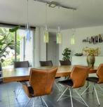 Glazen hanglampen set met gecoat glas, Ophalen of Verzenden, Zo goed als nieuw, Glas, Minder dan 50 cm