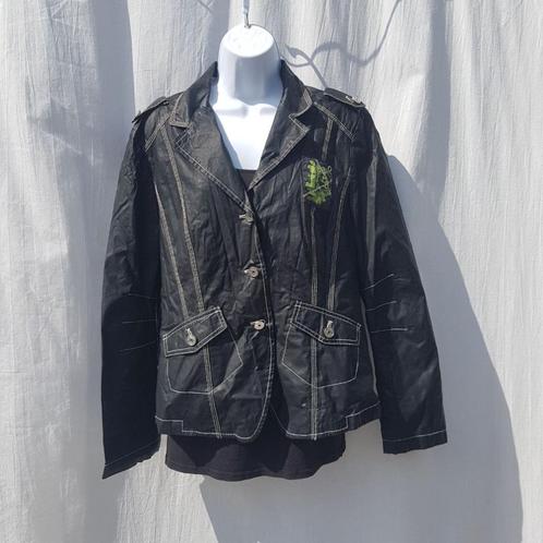 Stoere zwarte tussenjas. mt 42. Merk Betty Barclay, Kleding | Dames, Jassen | Winter, Zo goed als nieuw, Maat 42/44 (L), Zwart