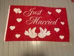 Just married vlag, Ophalen of Verzenden, Zo goed als nieuw