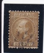 36.  1867-1868.  Koning Willem III, 50 ct.  nvph nr. 12., Verzenden, T/m 1940, Gestempeld