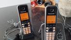 Panasonic dect telefoon dubbel, Gebruikt, Ophalen of Verzenden, 2 handsets