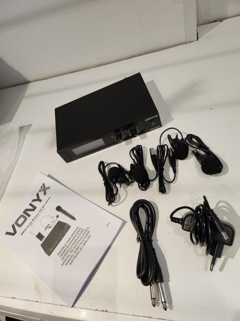 Vonyx VHF Microfoon Ontvanger + Accessoires, Ophalen of Verzenden, 60 GB, Zonder controller, Phat