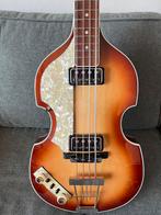 Linkshandige Hofner Contemporary Beatles bas zgan met koffer, Muziek en Instrumenten, Snaarinstrumenten | Gitaren | Bas, Ophalen of Verzenden