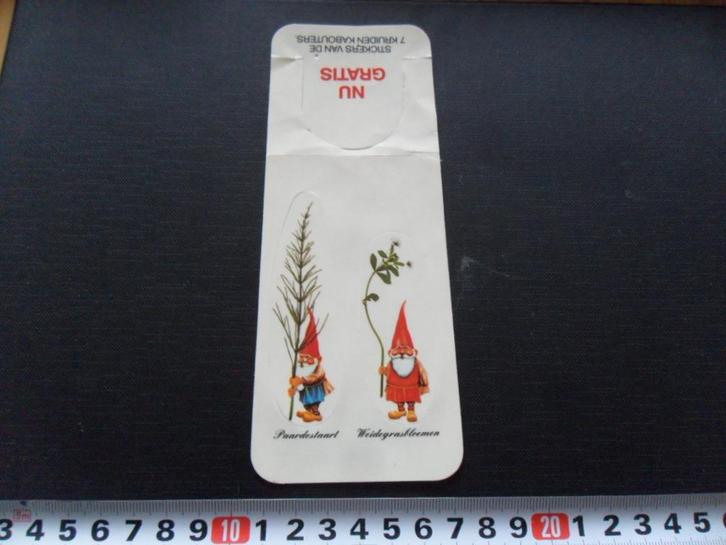 sticker SCHWARZKOPF 7 kruiden kabouter Paardestaart enz, Verzamelen, Stickers, Zo goed als nieuw, Bedrijf of Vereniging, Ophalen