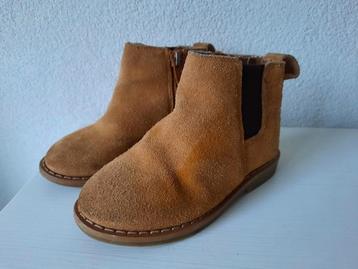 River Island Mooie Camel Suède Chelsea Boots Maat 24 beschikbaar voor biedingen