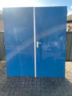 Dubbele Deur incl. Hang- en Sluitwerk, Doe-het-zelf en Verbouw, Deuren en Horren, Ophalen, Gebruikt, 120 cm of meer, Buitendeur