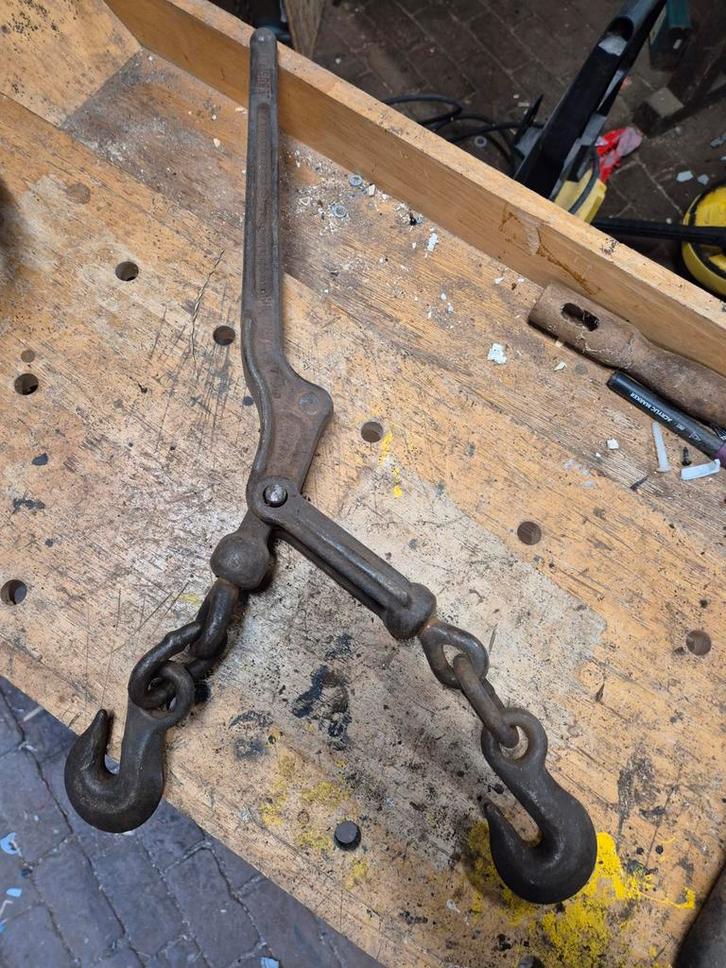 Oude kettingtakel, Antiek en Kunst, Antiek | Gereedschap en Instrumenten, Ophalen of Verzenden