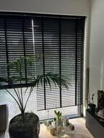 2 jaloezieën, matzwart hout, 120 en 140 bij 200, Huis en Inrichting, Stoffering | Gordijnen en Lamellen, 100 tot 150 cm, Zwart