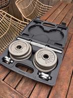 Gewichtenset met koffer - 13 kg, Sport en Fitness, Fitnessmaterialen, Ophalen, Zo goed als nieuw