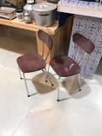 2 antieke vintage jaren 60 stoelen, Antiek en Kunst, Ophalen of Verzenden