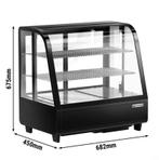 ZGAN. Tafelmodel koelvitrine, 100 liter, Ophalen