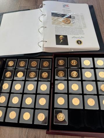 Presidential dollar set Amerika met certificaten in doos beschikbaar voor biedingen