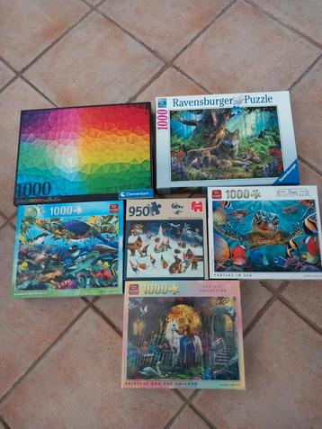 Partij Legpuzzels - Ravensburger, Clementoni, King beschikbaar voor biedingen