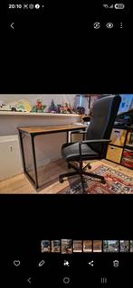 Bureau / laptoptafel vintage industrieel, Ophalen, Zo goed als nieuw, Bureau