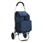 Packaway 50 Liter Boodschappentrolley Deluxe met Koelvak, 30 cm of meer, Blauw, Wieltjes, Ophalen