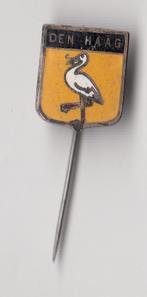Den Haag Ooievaar Stadswapen emaille speldje, Gebruikt, Niet vindbaar, Niet vindbaar, Speldje of Pin