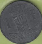 2 X OUDE BELGIE's  FRANC 1942 / 1943 OORLOGSGELD ZINK € 2,00, Ophalen of Verzenden, Losse munt