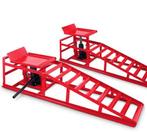 Oprijplaten Ramp Oprijplaten/brug Auto Met Hydraulische Krik, Ophalen, Zo goed als nieuw