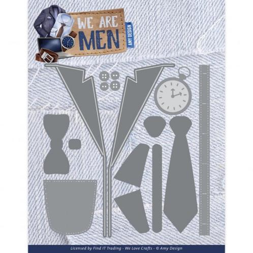 Snijmal voor stoere mannenkaarten, Hobby en Vrije tijd, Kaarten | Zelf maken, Nieuw, Pons of Mal, Man of Vrouw, Ophalen of Verzenden