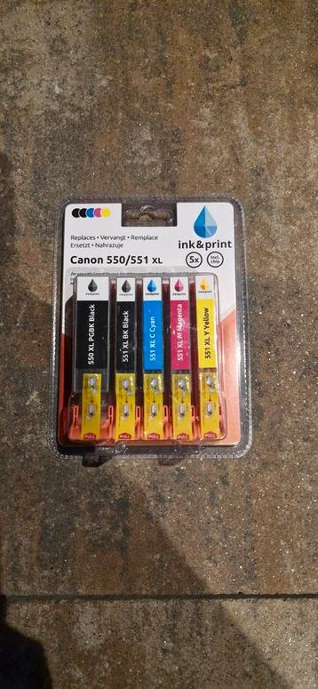 Canon 550/551 XL Ink&Print Cartridge Set - Nieuw beschikbaar voor biedingen