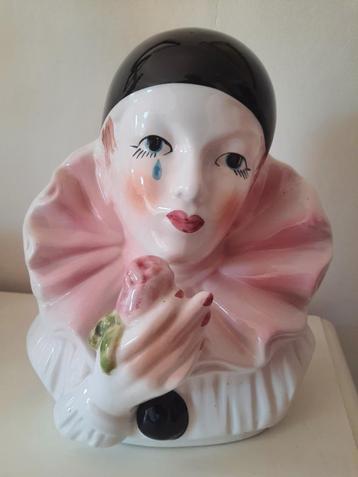 Handgemaakt Pierrot Beeld – Vicenza, Italië - jaren '80 beschikbaar voor biedingen