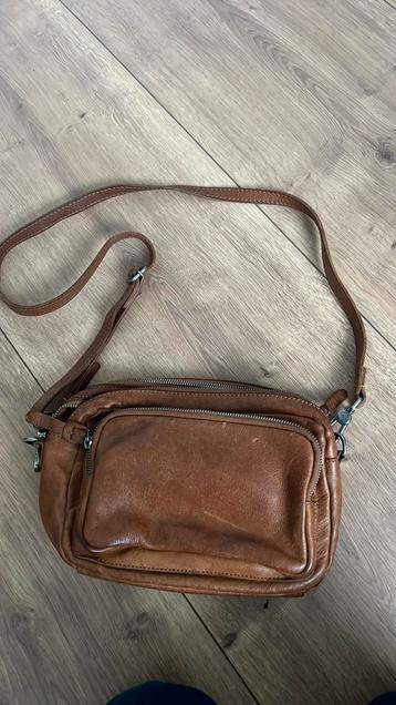 Cowboysbag schoudertas cognac beschikbaar voor biedingen