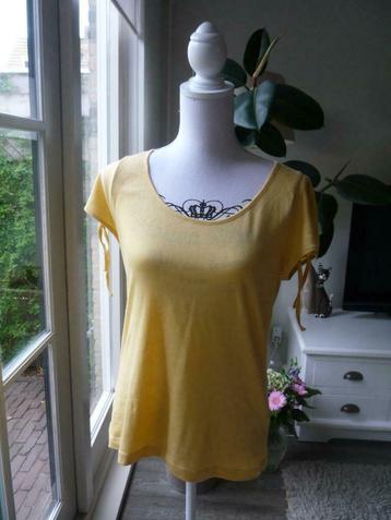 H&M Gele Zomerse Top T-shirt Shirt Tuniek Geel - Maat M 38 beschikbaar voor biedingen