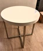 Goossens salontafel. Hoogglans wit. Rond., Huis en Inrichting, Tafels | Salontafels, Ophalen, Minder dan 50 cm, 50 tot 100 cm