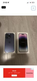 Iphone 14 Pro 128gb deep puple, Ophalen, 80 %, Paars, Zo goed als nieuw