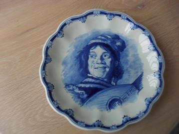 Delftsblauw wandbord porceleyne fles beschikbaar voor biedingen