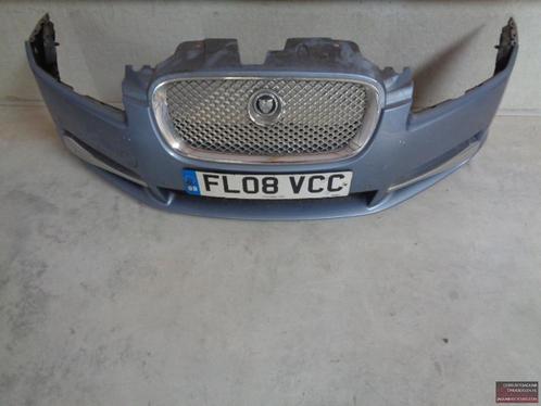 Voorbumper Jaguar XF 2008-2012 licht blauw, Auto-onderdelen, Carrosserie en Plaatwerk, Bumper, Jaguar, Voor, Gebruikt, Herkomst onderdeel bekend