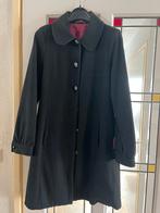 dames lange jas zwart wol mt 38 FRANSA  erg netjes, Maat 38/40 (M), Fransa, Zwart, Ophalen of Verzenden