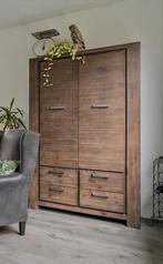 Servieskast - acaciahout, Huis en Inrichting, Kasten | Buffetkasten, Ophalen, Gebruikt, 100 tot 150 cm, 150 tot 200 cm
