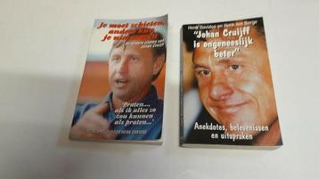 2 boekjes Johan Cruijff  beschikbaar voor biedingen