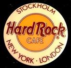 Hard Rock Cafe- Stockholm-New York-London button, Verzenden, Nieuw, Stad of Land, Button
