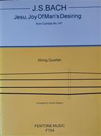 Bladmuziek / J.S. BACH - JESU, JOY OF MAN'S DESIRING, Klassiek, Nieuw, Ophalen of Verzenden, Viool of Altviool