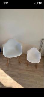 Witte Kuip Schommelstoel - Mama en Kind, Huis en Inrichting, Stoelen, Ophalen, Kunststof, Twee, Wit