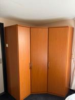 Nolte slaapkamer hoekkast kersenkleur, Huis en Inrichting, Kasten | Kledingkasten, Gebruikt, 100 tot 150 cm, 200 cm of meer, Gewoon.