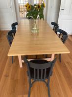 Berken/beuken uitschuifbare eettafel 90x207 cm, Huis en Inrichting, Tafels | Eettafels, Ophalen, Eikenhout, 200 cm of meer, 50 tot 100 cm