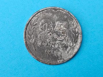 25 cent uit 1942 beschikbaar voor biedingen