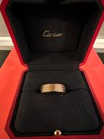 Beautiful Cartier Love ring with 66 stones in box, Sieraden, Tassen en Uiterlijk, Ophalen of Verzenden, Gebruikt, Goud, Dame