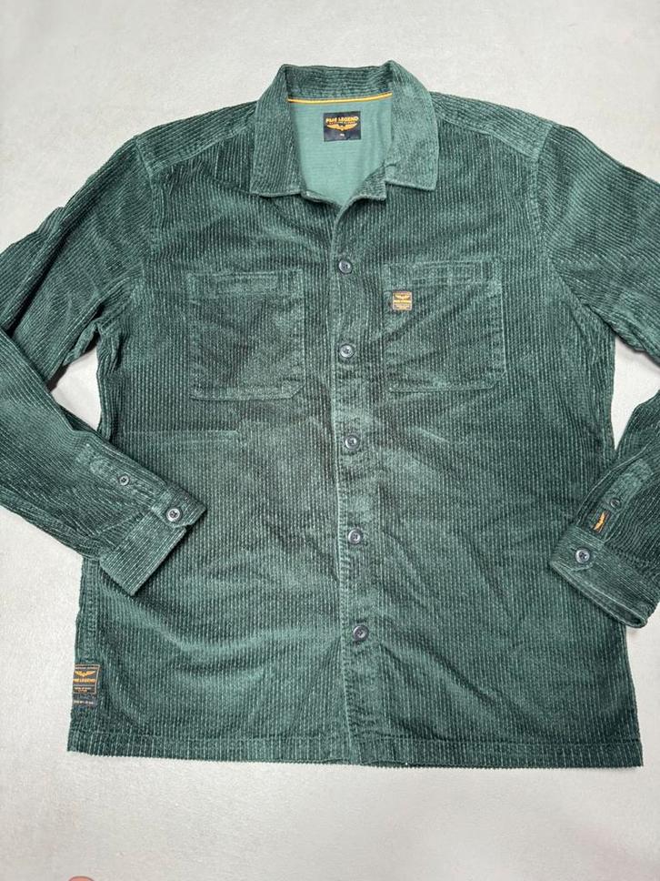 Overhemd rib/corduroy PME Legend mt XXL, Kleding | Heren, Overhemden, Gedragen, Overige halswijdtes, Groen, Verzenden